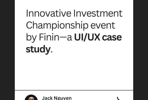 Innovative Investment Championship event  -  a UI/UX fintech case study mark as decorative image