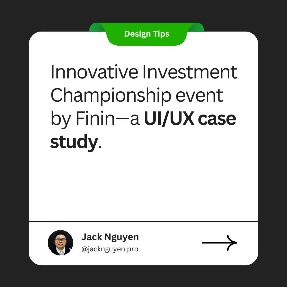 Innovative Investment Championship event  -  a UI/UX fintech case study mark as decorative image