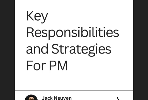 Key Responsibilities and Strategies For PM mask as decorative image