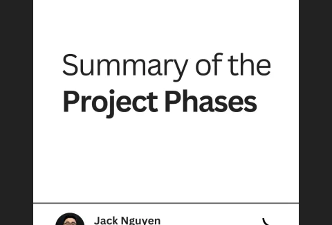 Summary of the Project Phases mark as decorative image