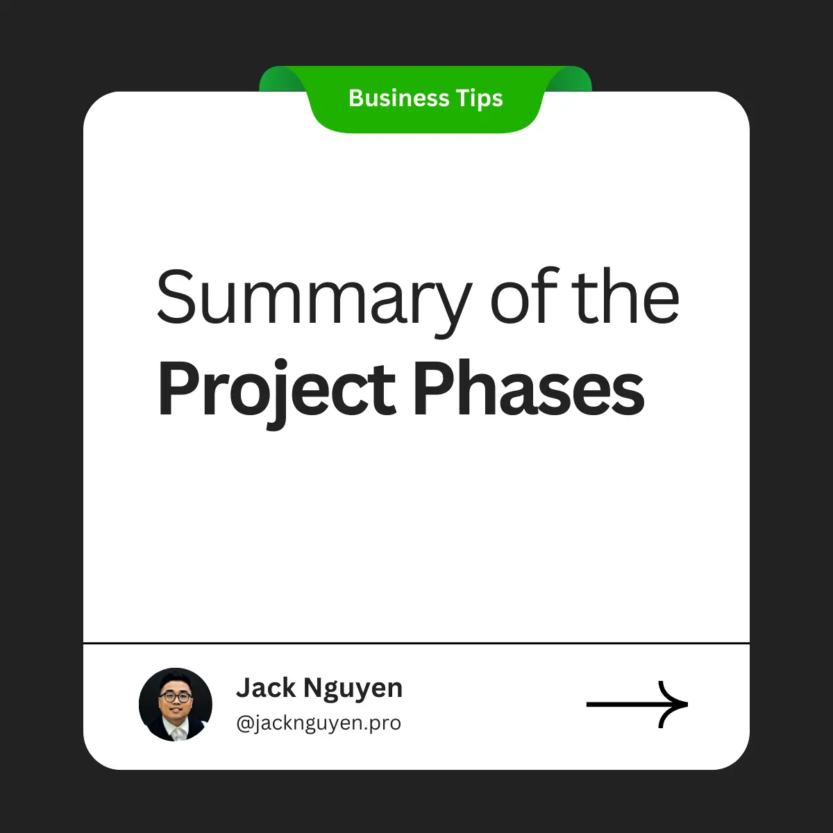 Summary of the Project Phases mark as decorative image